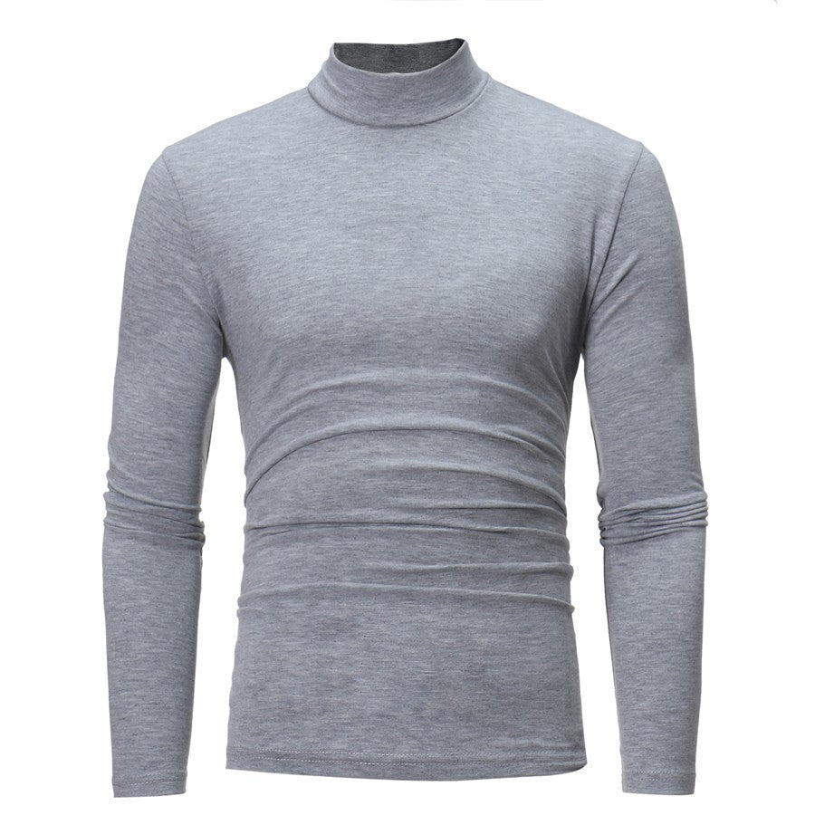 Long sleeve t-shirt for men with high collar and flattering cut Lune London