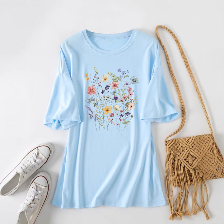 Chemisier d'été décontracté pour femmes avec imprimé floral Chic & Stil