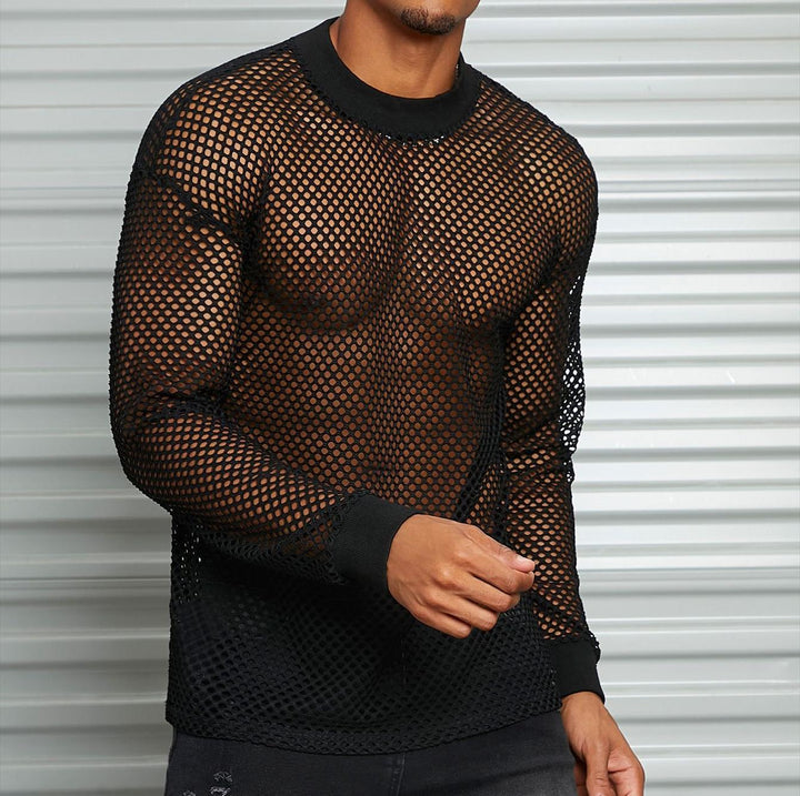 Men's mesh shirt with a unique pattern and a casual fit Lune London