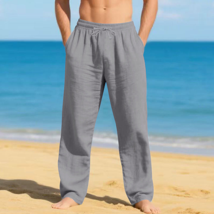 Men's lightweight beach pants with adjustable waistband Lune London