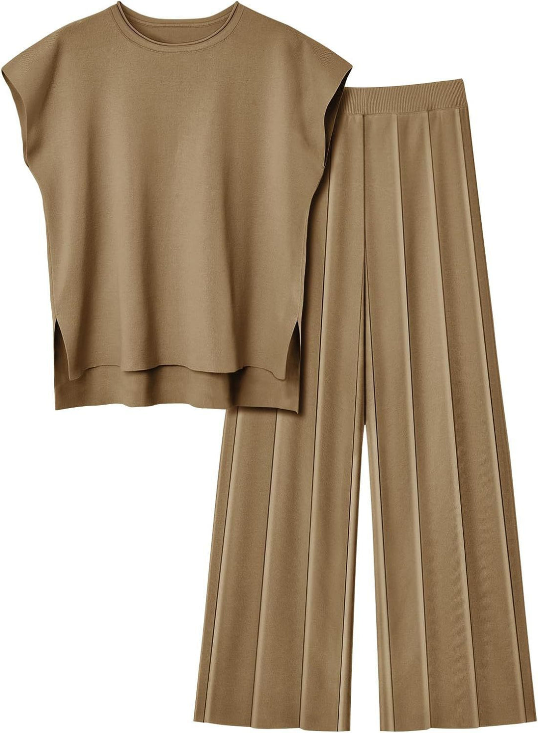 Ladies casual top with wide-cut pants Lune London