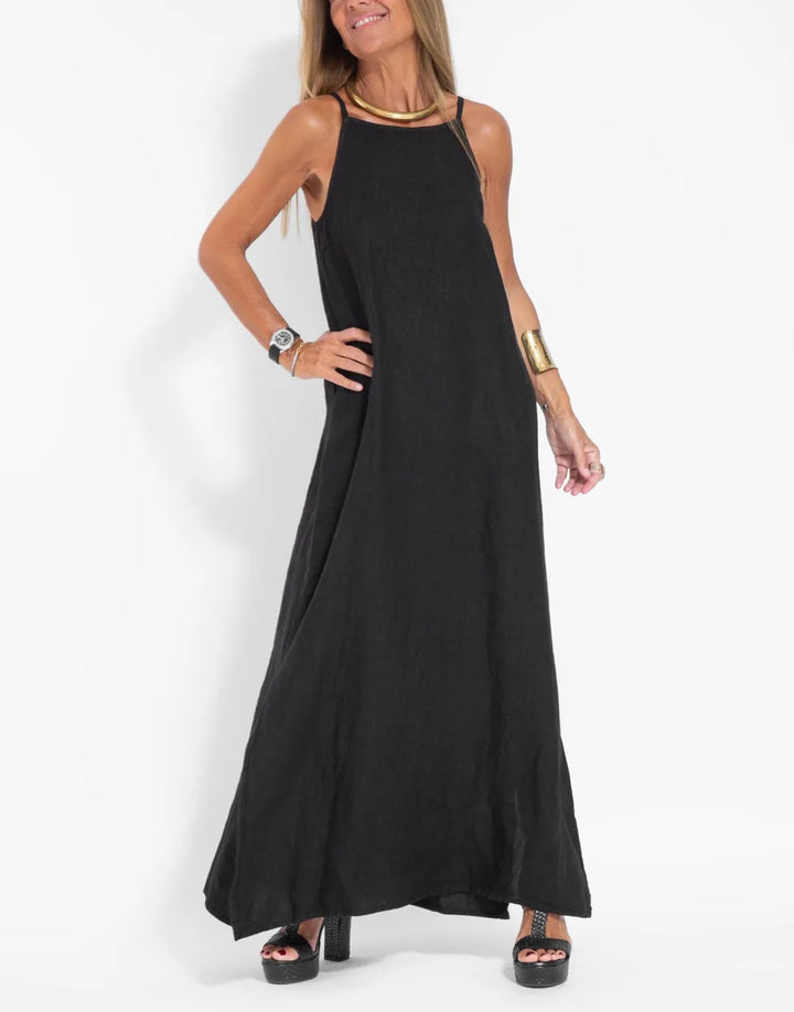Maxi dress for ladies with an elegant cut and fine straps Lune London
