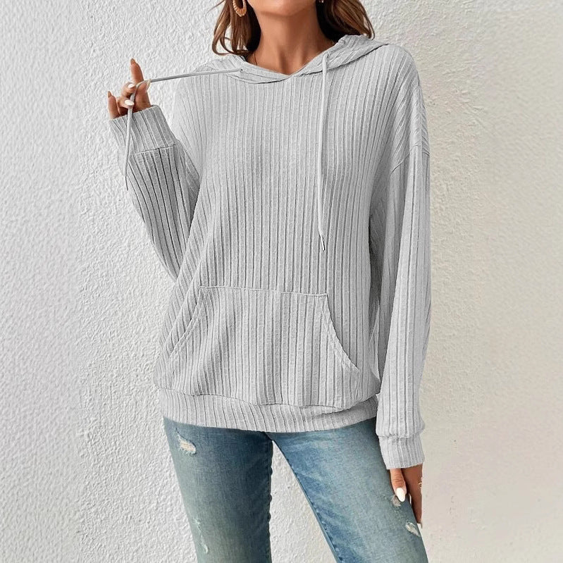 Casual sweatshirts for women with textured design and practical pockets Lune London