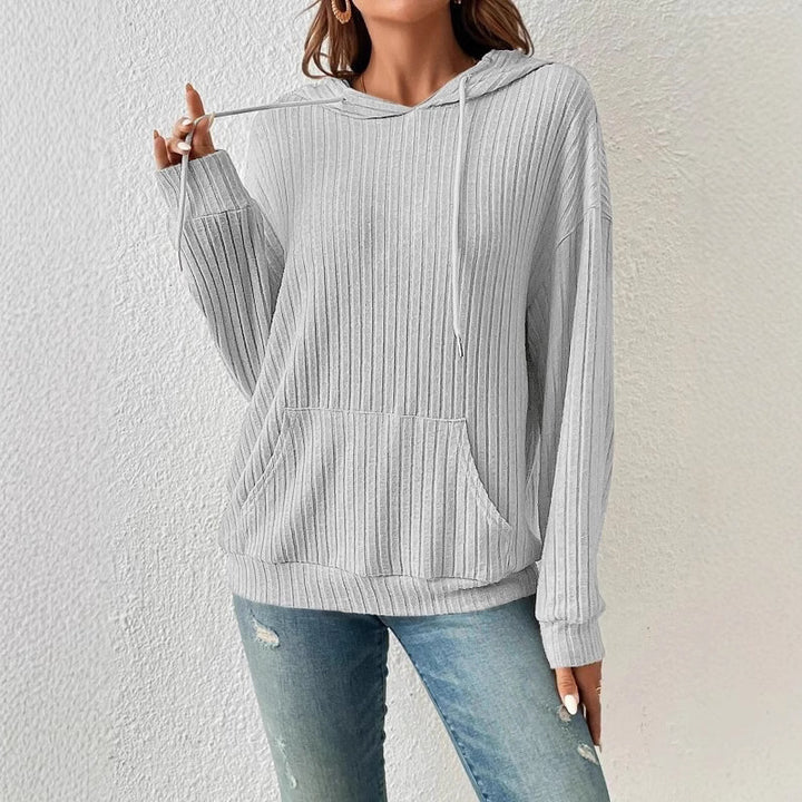 Casual sweatshirts for women with textured design and practical pockets Lune London