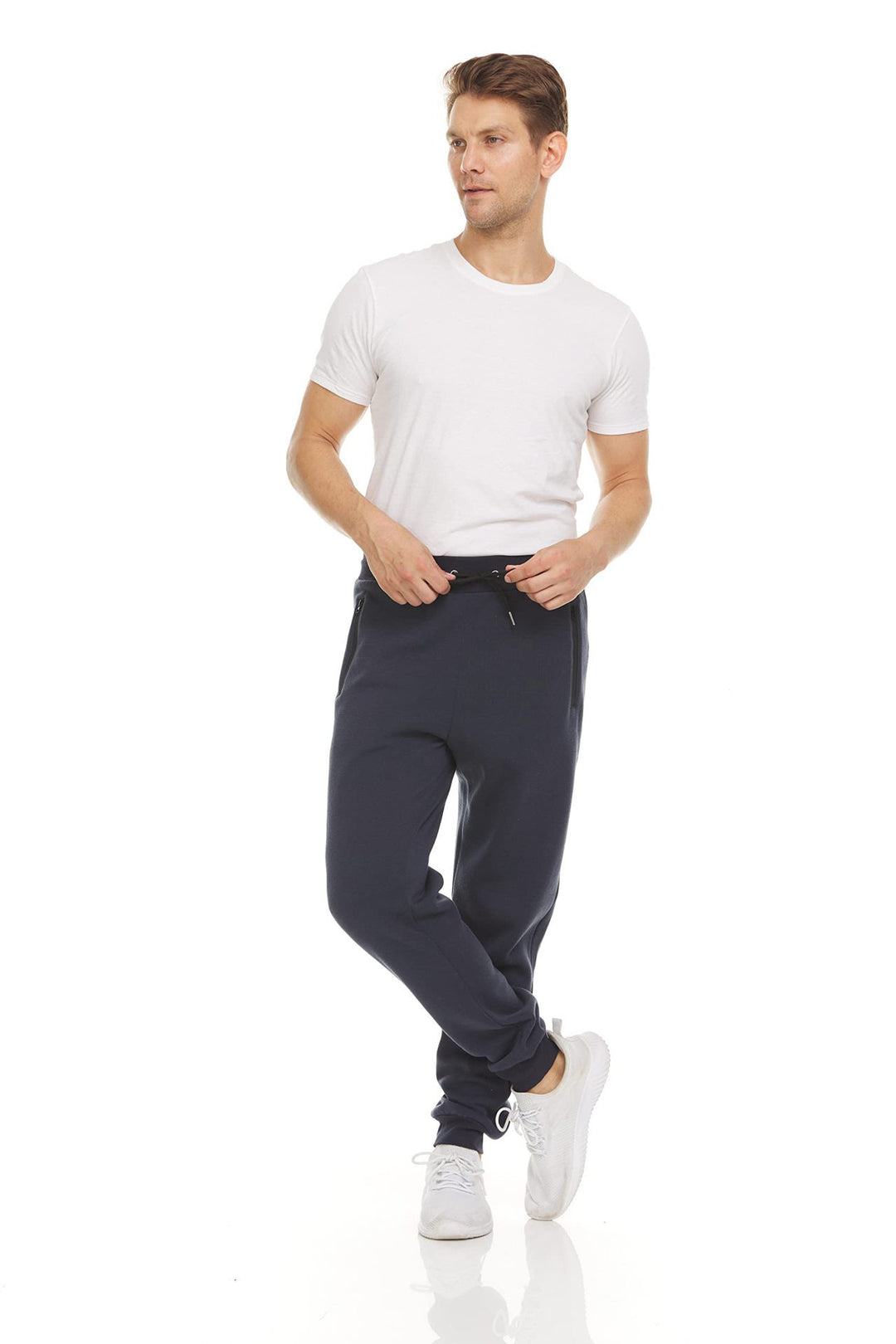 Men's jogging pants with side zipper Lune London