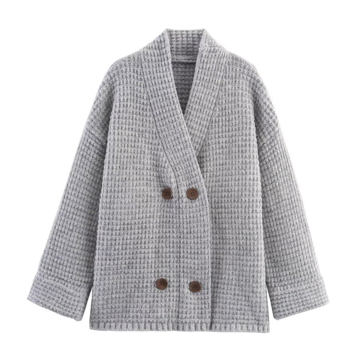Dames mode double boutonné cardigan Lune London