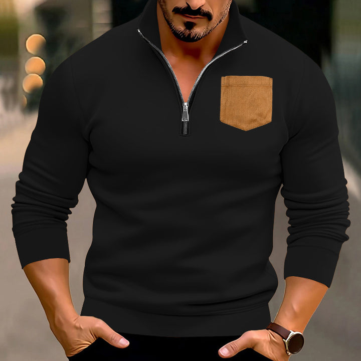 Sporty sweater for men with contrasting pockets Lune London