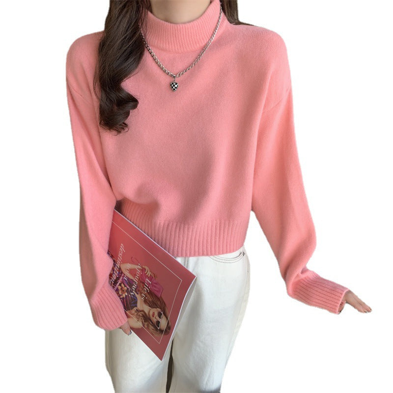 Pull à col roulé confortable pour femmes avec coupe décontractée en tricot de haute qualité Chic & Stil