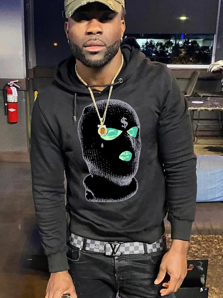 Men's hoodie with original graphic print Lune London