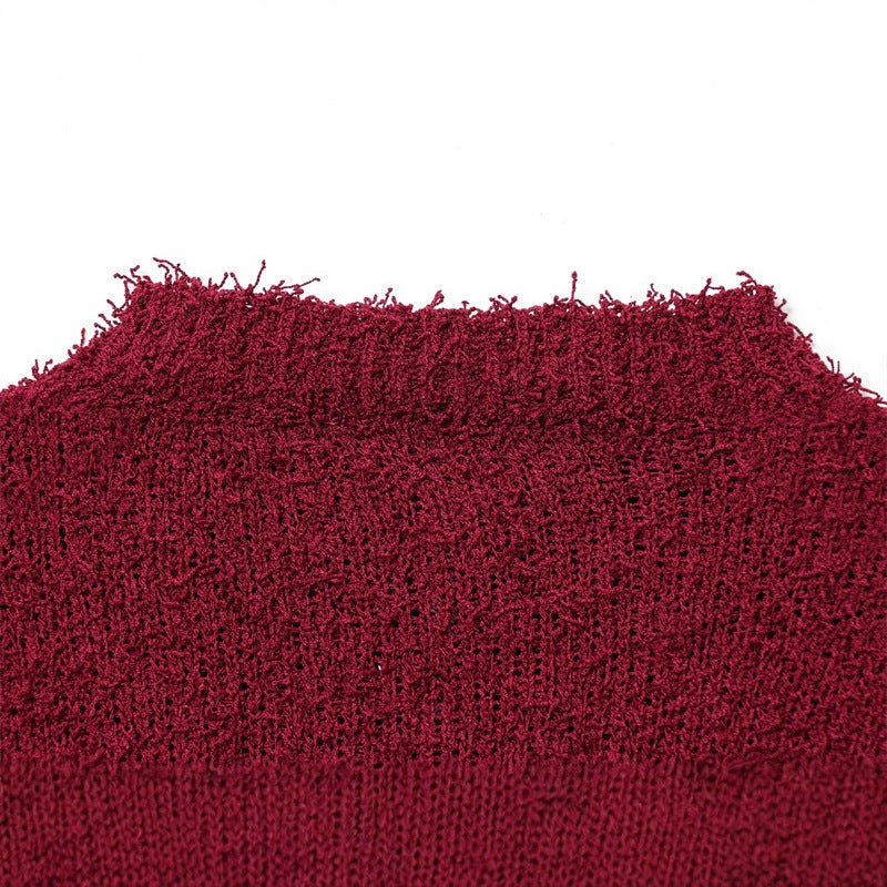 Cozy knit jacket for women with fringed sleeves Lune London
