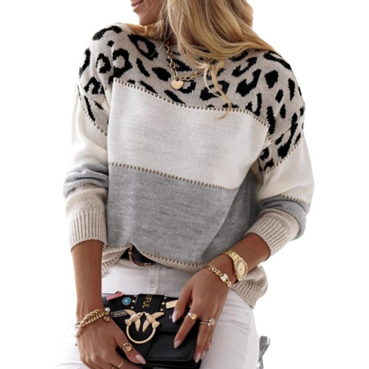 Women's sweater with animal pattern and relaxed fit Lune London