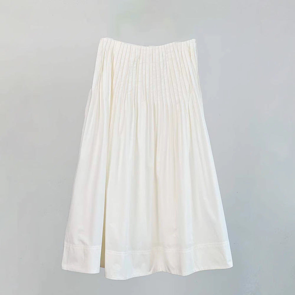 Jupe midi élégante pour femmes avec détails plissés Chic & Stil
