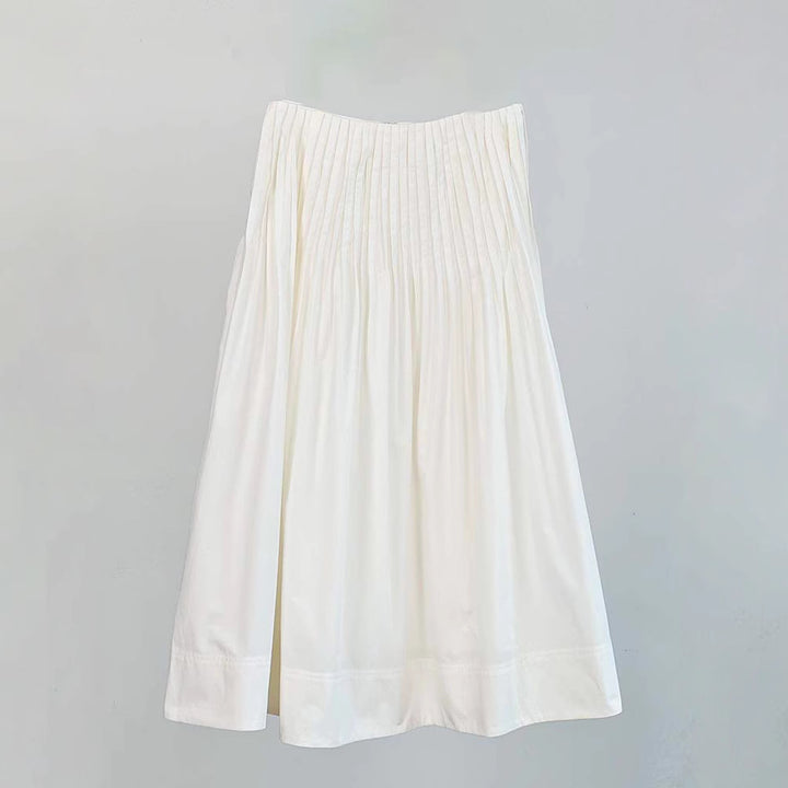 Jupe midi élégante pour femmes avec détails plissés Chic & Stil