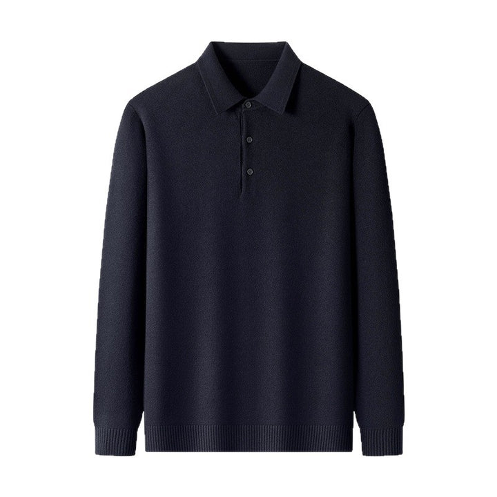 Elegant polo sweater for men in fine cotton Lune London