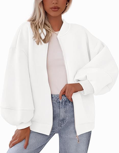Ladies Casual Oversized Sweat Jacket Lune London