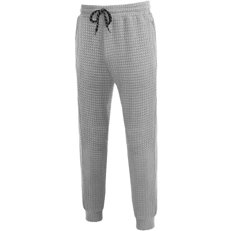 Lune London women's jogging pants with textured waffle fabric