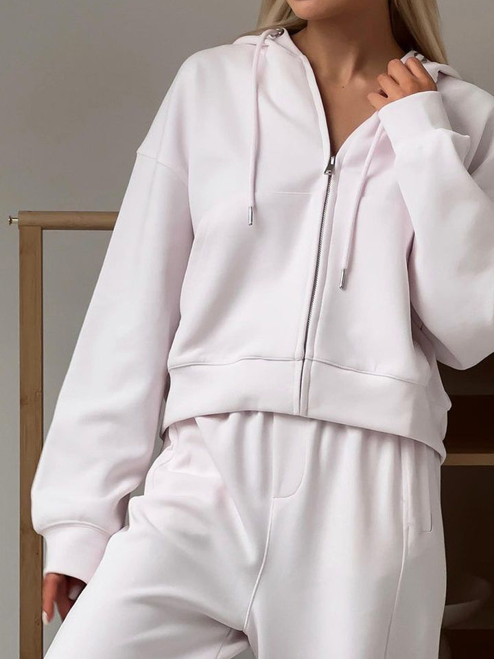 Women’s casual hoodie with high-quality zipper Chic & Stil