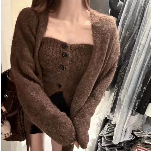 Cardigan pour femmes avec boutons et devant ouvert Chic & Stil