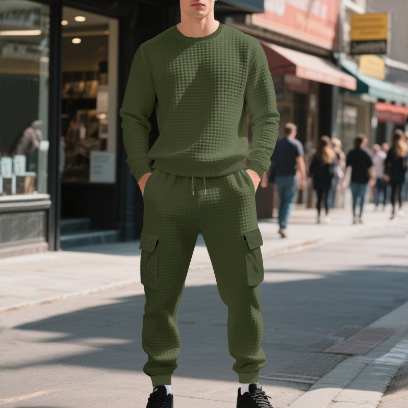 Lune London casual sweatshirt and cargo pants set for men