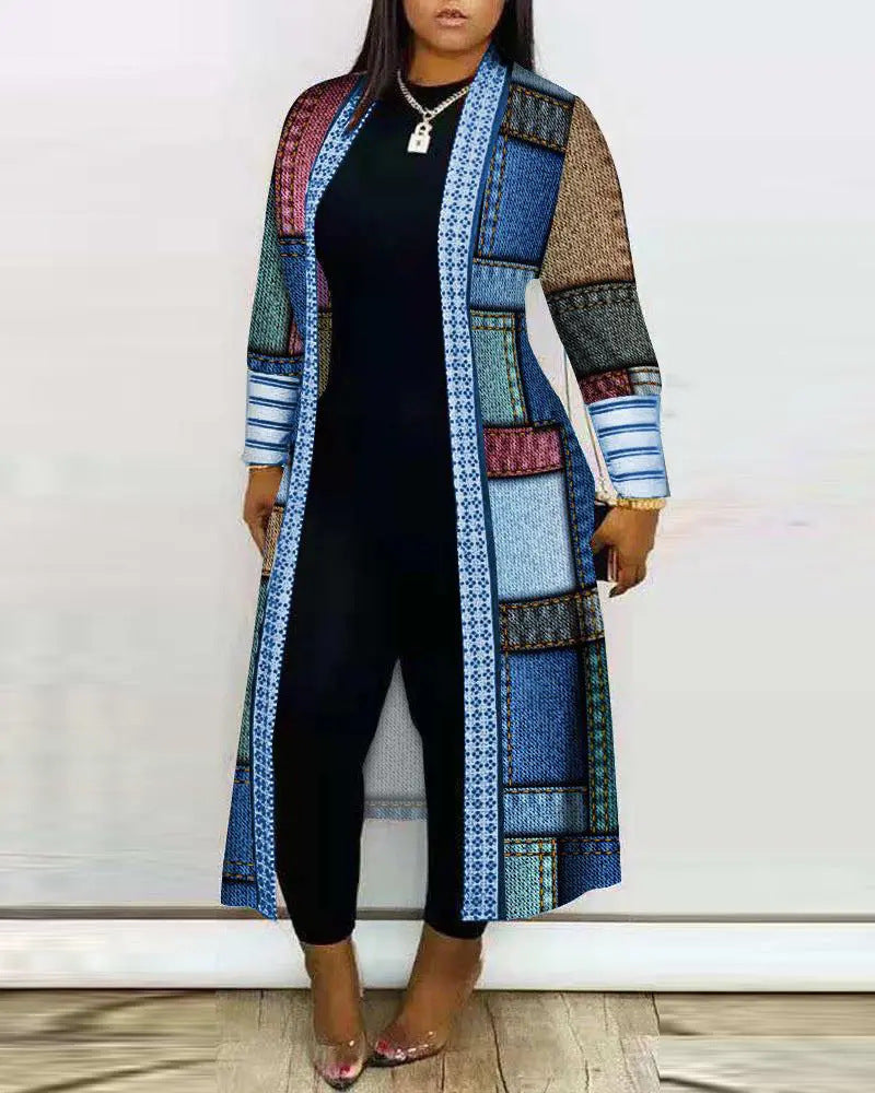 Lune London women's artistic long cardigan