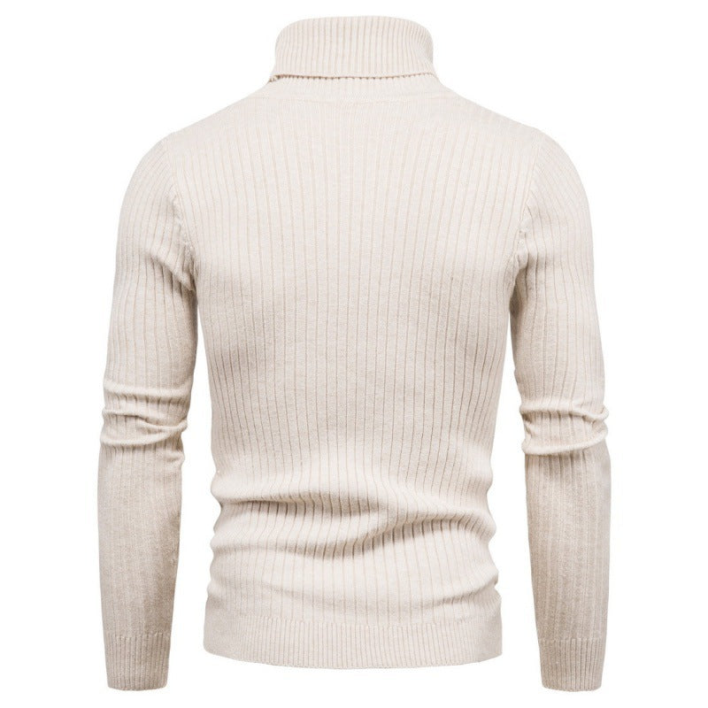 Lune London | Men's Turtleneck Sweater with Cable Pattern