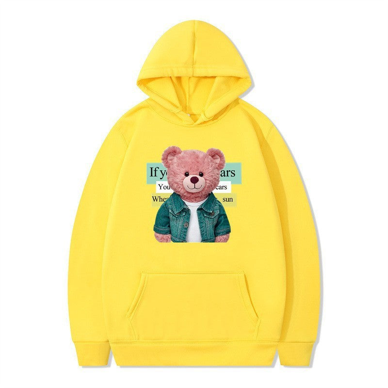 Women Hoodie with cute bear motif Chic & Stil