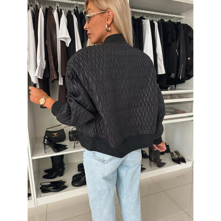 Quilted jacket for women with a sporty and elegant design featuring voluminous sleeves Lune London