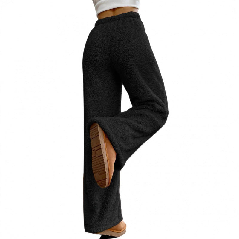 Ladies Fluffy Relaxed Pants In Casual Cut Lune London