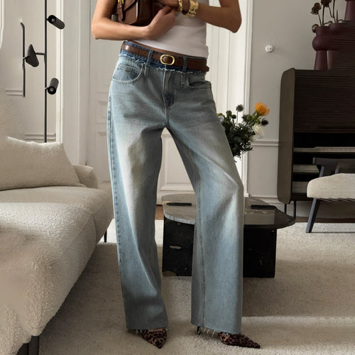 Ladies High Waist Jeans Lune London