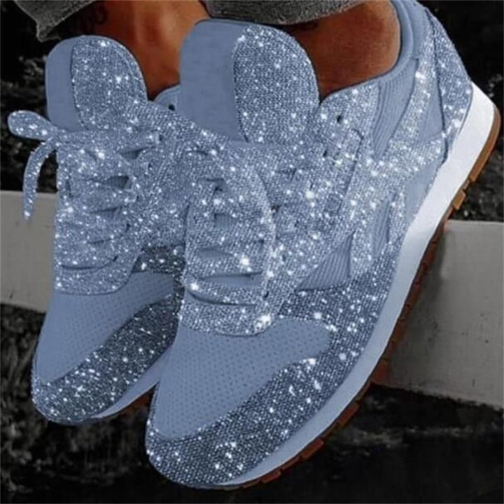 Ladies Fashion Sneakers Sparkling with Innovative Design and Non-Slip Sole Lune London