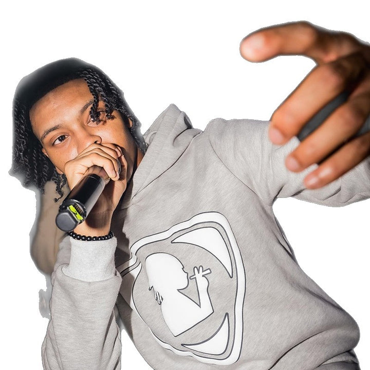 Men's hoodie with reflective logo Chic & Stil