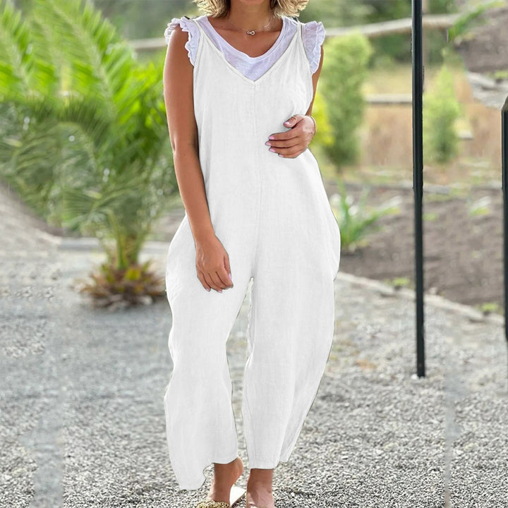 Ladies Leisure Spaghetti Strap Overall Lune London