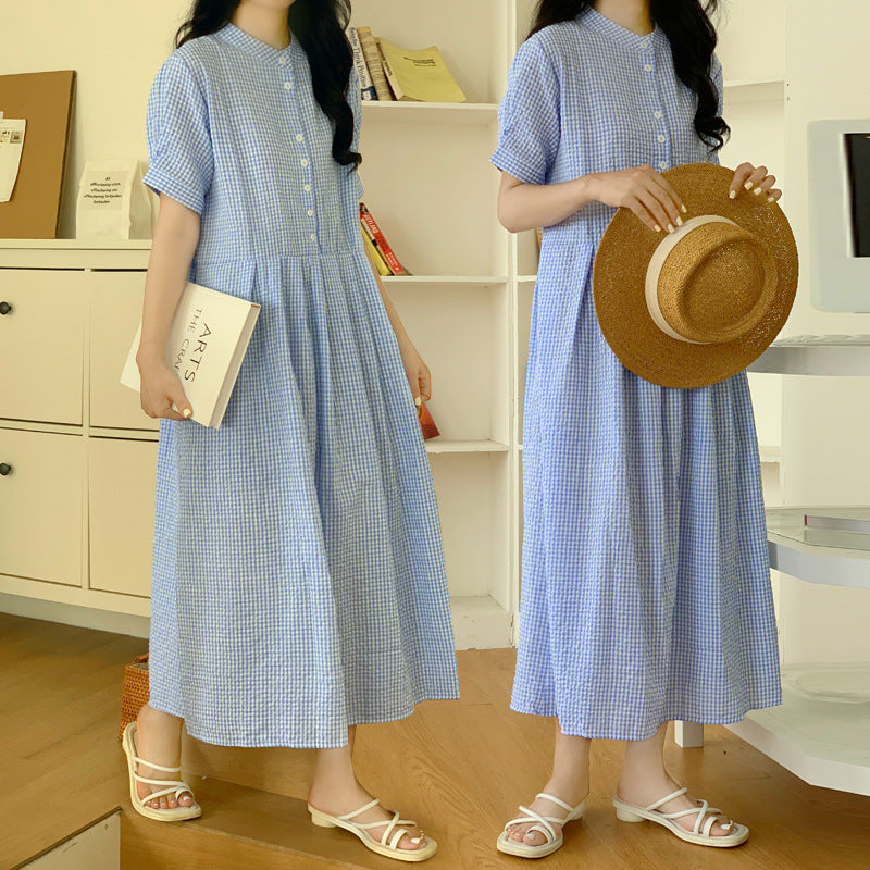 Lune London women's maxi button leisure dress