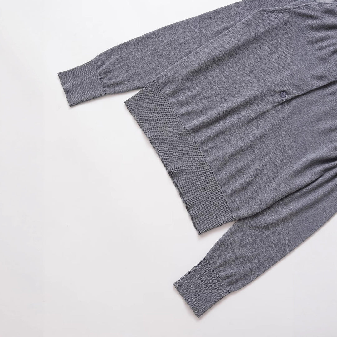 Ladies long sleeve polo with button placket and classic collar Lune London