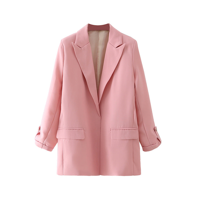 Elegant blazer jacket for women with modern cut and structured fabric Lune London