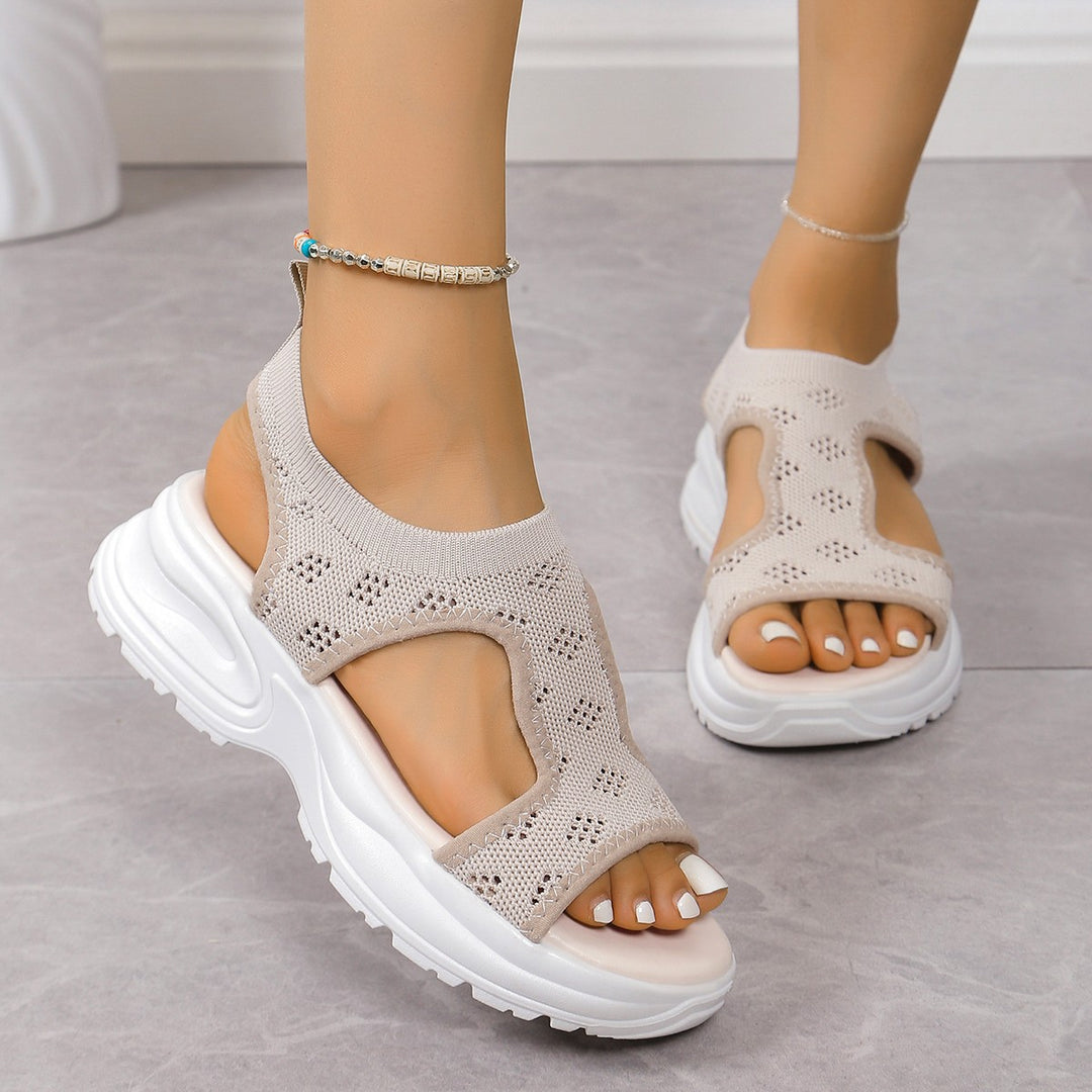 Comfortable sporty sandals for women with breathable material upper and non-slip sole Chic and Style