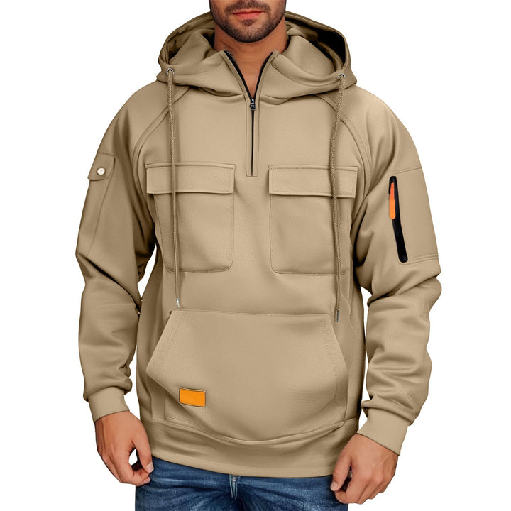 Men's hoodie with practical pockets and chic sporty design