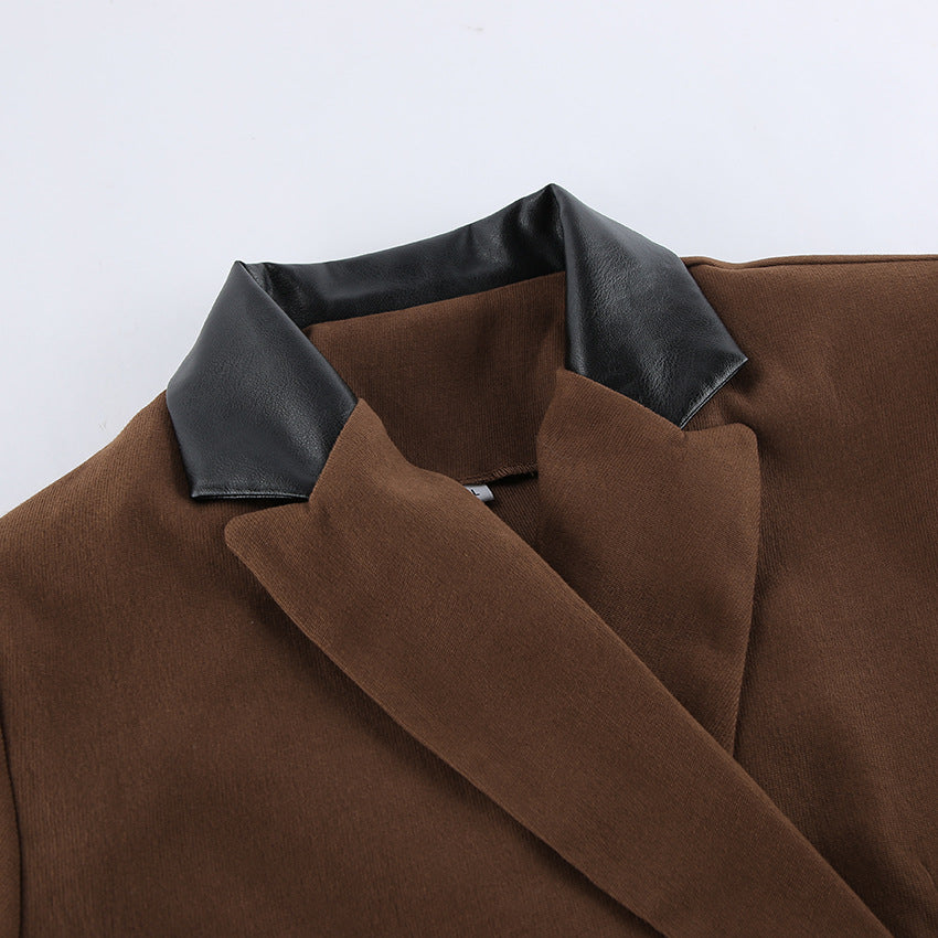 Mini dress for women with blazer design and contrasting accents Lune London