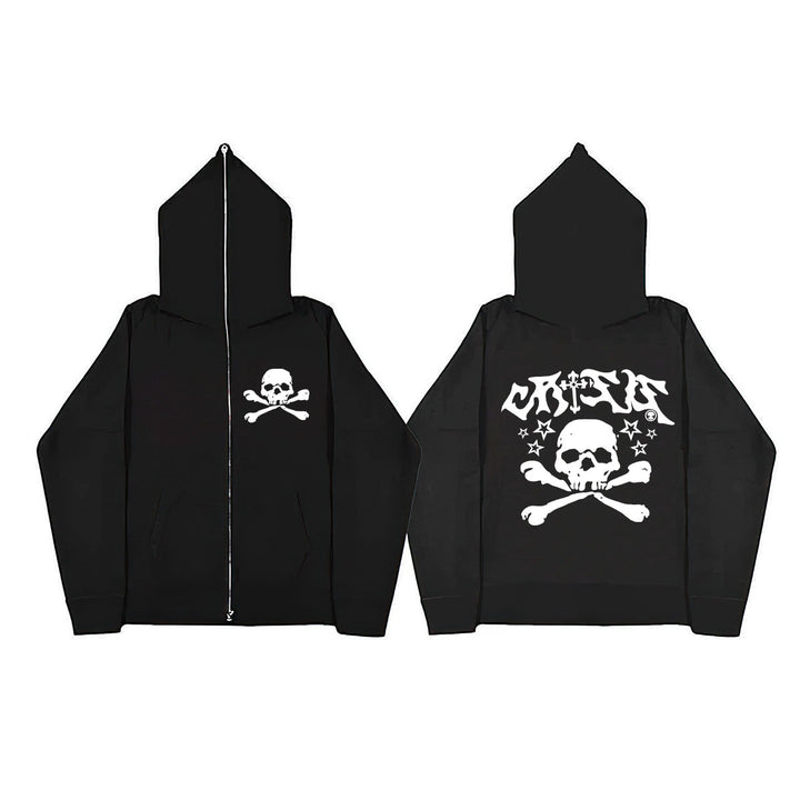 Lady hoodie with creative skull design Lune London
