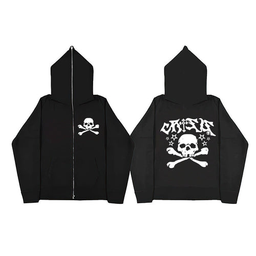 Lady hoodie with creative skull design Lune London