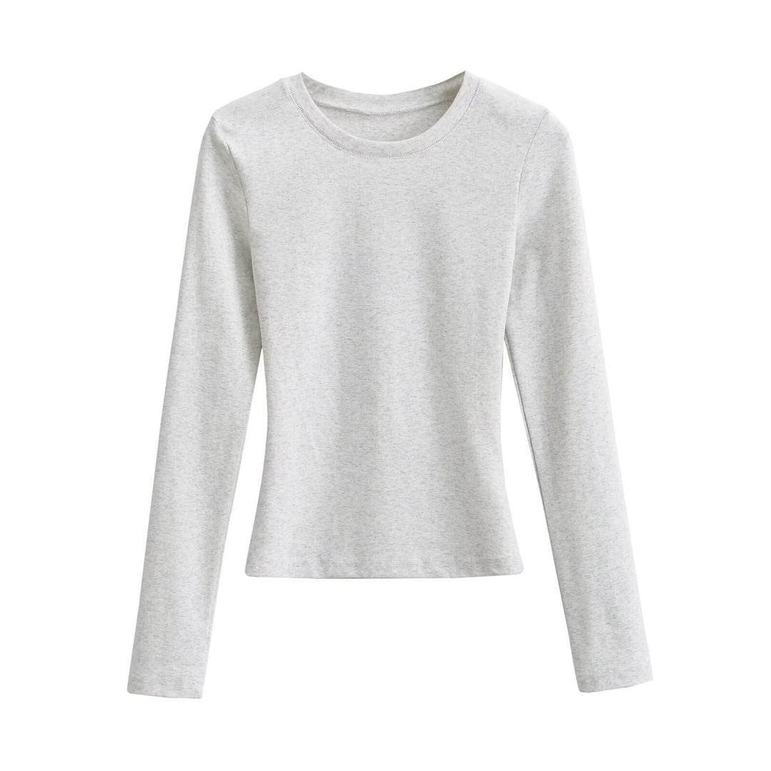 Women Long Sleeve T-shirt in Soft Cotton Blend Lune London