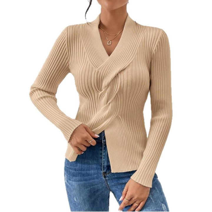 Elegant and fitted women's cardigan with V-neck Lune London