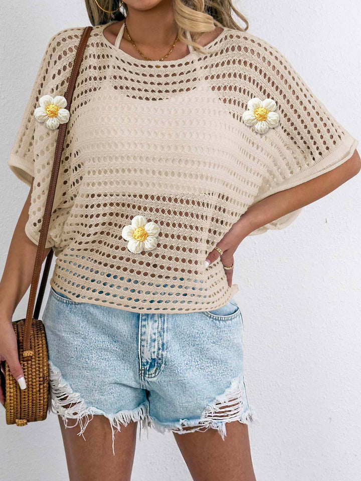 Ladies crochet knit beach shawl Lune London