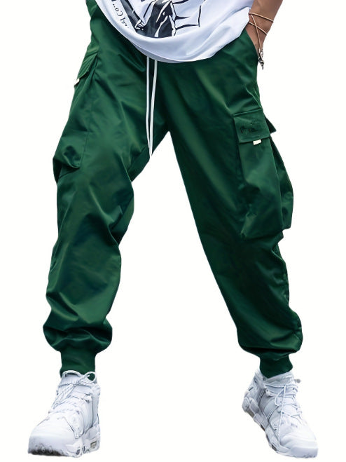 Men's wide-leg cargo pants with practical pockets Lune London