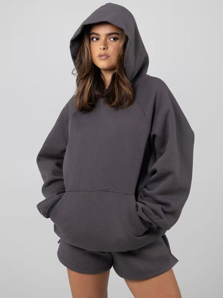 Ladies comfortable hoodie and shorts set Lune London