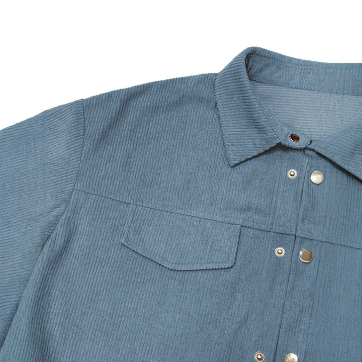 Oversized casual shirt for women with wide stripes Lune London
