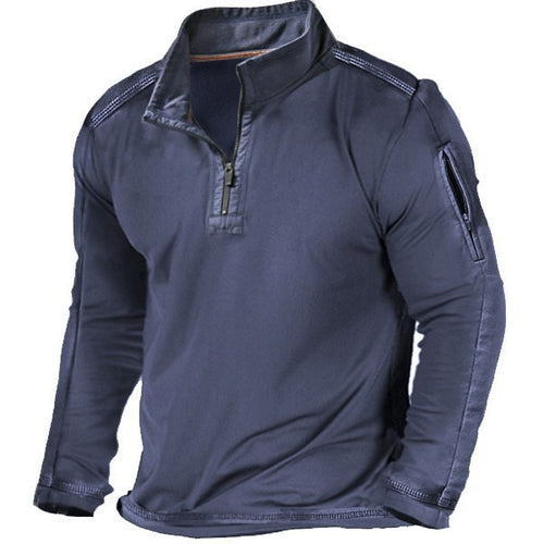 Men's functional sweatshirt with high collar and zipper Lune London