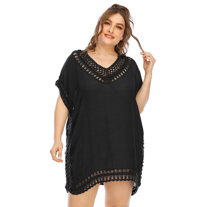 Women Boho Crochet Detail Chic Pareo Style