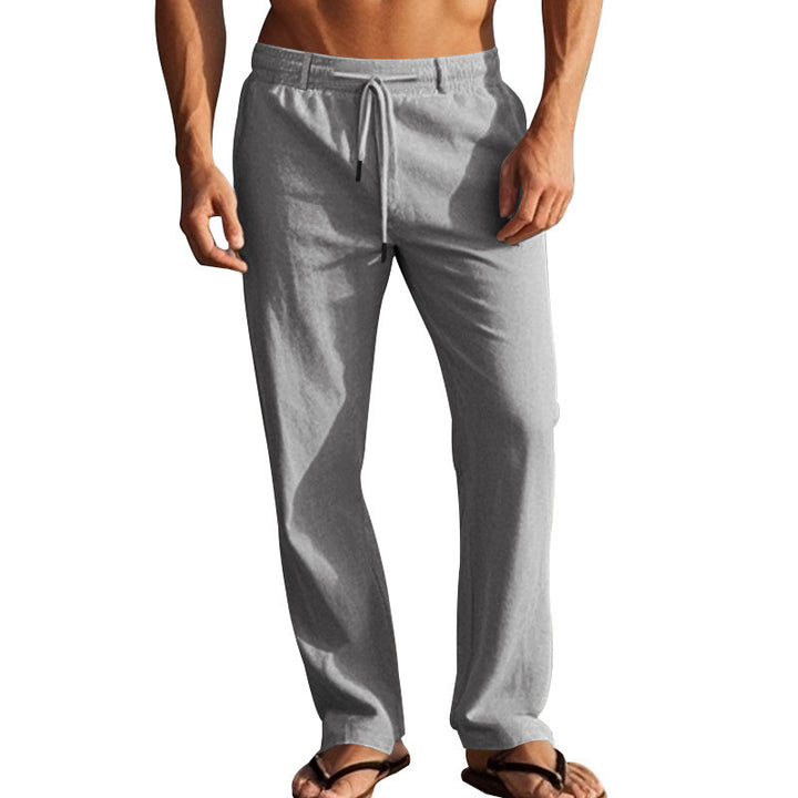 Casual beach pants for men with adjustable waist and side pockets Lune London