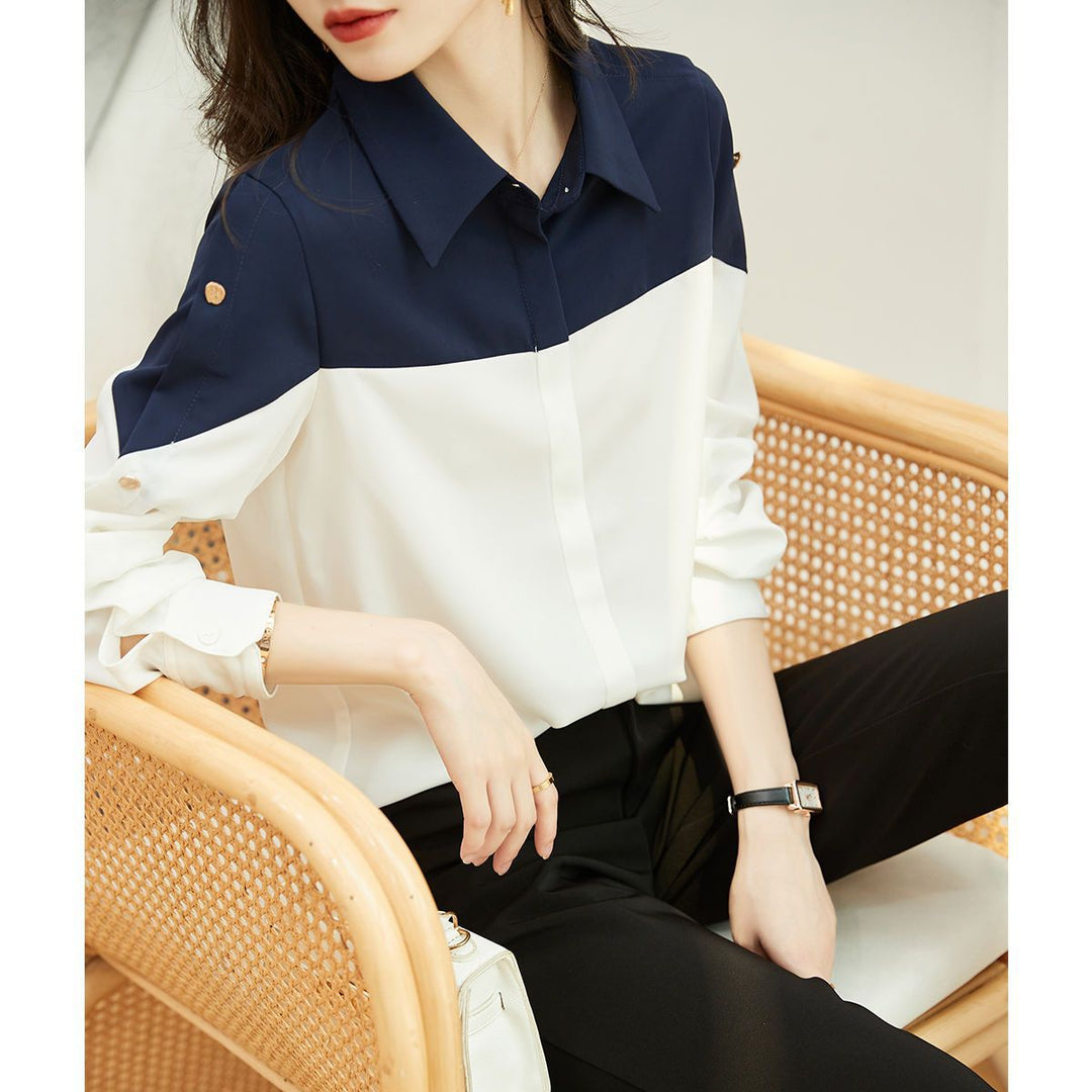 Blouse élégante pour femmes avec design color block Chic & Stil
